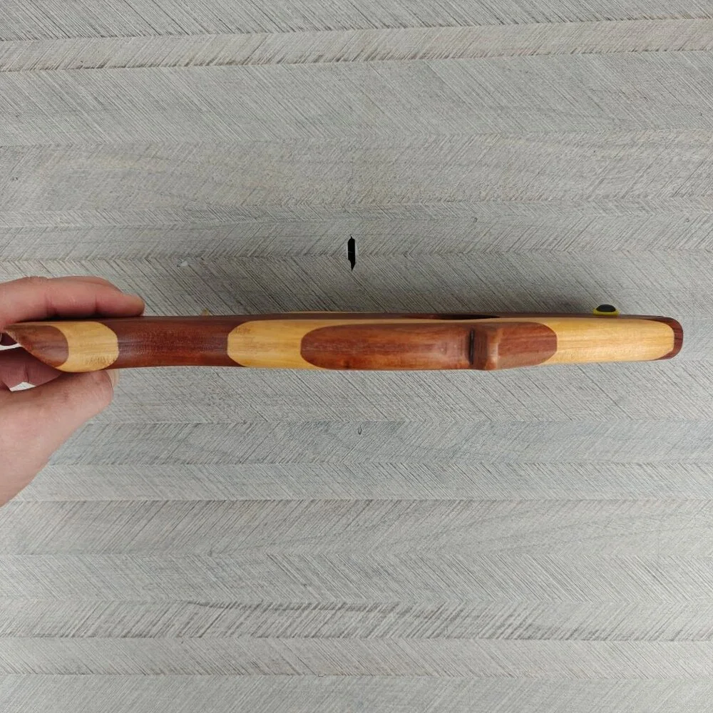 Vintage Hand Crafted Wooden Fish Wine Bottle Holder By Frank Pal Artisan Decor